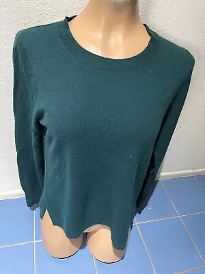 J. CREW Green Cashmere Long Sleeve Sweater - Women's Sz M • $14