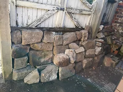 £399 • Buy Reclaimed Sandstone Blocks, Blonde, Grey & Sand, Various Sizes, Solid Blocks.