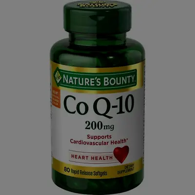 Nature’s Bounty Co Q-10 200mg Tablets - 80 Count 02/2026+ • $17.59