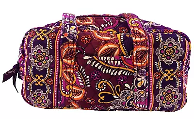 Vera Bradley Safari Sunset Paisley Quilted Mini Duffle Bag Purse Shoulder Bag Ec • $32.50