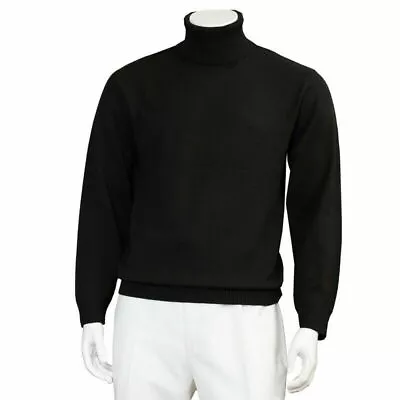 Men's Turtle Neck & Crewneck Sweater Long Sleeve Cotton Blend Knitted  • $27.69