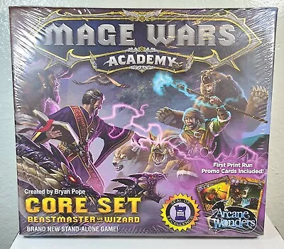 Mage Wars Academy Core Set W/ 1st Print Run Promos - Card Game - New In Shrink • $9.99