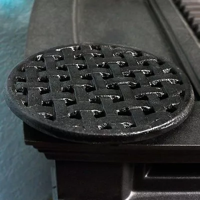 Cast Iron Matte Black Lattice Weave Trivet For Wood Stove Steamers • $45.99