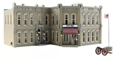 Woodland Scenics N Scale Municipal Building-city Hall/police Dept. - Led Lights! • $79.95