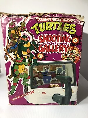 TMNT Teenage Mutant Ninja Turtles Vintage 1988 Shooting Gallery Game - So RARE! • $189.95