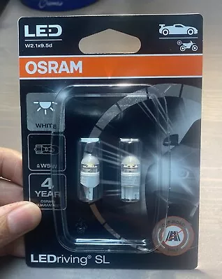 Osram T10 501 Led W2.1 X 9.5d Set Of 2 Pcs • $18.65