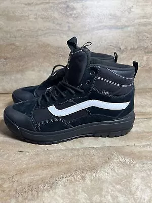 Vans UltraRange Exo Hi MTE-1 Hiking Sneaker Boots Black White Mens Size 8-14 • $75