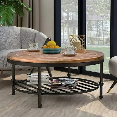 18.5  Coffee Table Home Living Room Furniture Huge Storage Shelf Easy Assembly • $249.99