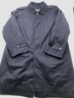 Quattro Performance All Weather Long Rain Coat Dark Navy Blue Mens Size 2XL XXL • $62.11