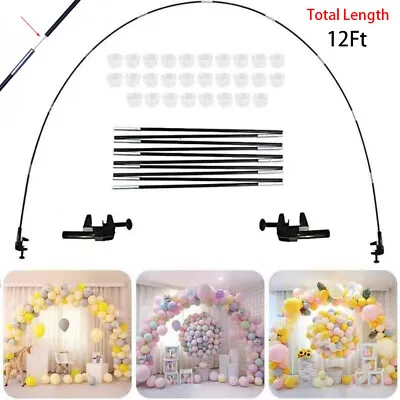 $16.99 • Buy Balloon Arch Kit Floor Stand Fiber Column Frames Garland Birthday Wedding Decor