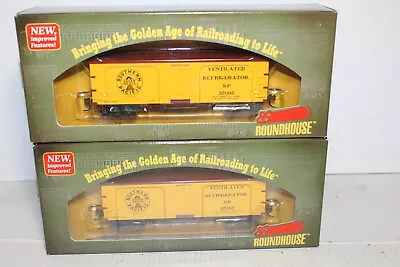 2 Roundhouse HO Scale #84119 & #84120 Southern Pacific 36' Wood Reefers NEW • $39.96