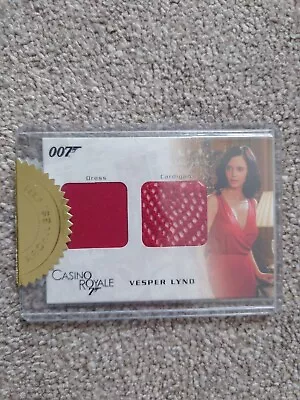 James Bond In Motion Vesper Lynd's Dress & Cardigan DC02 Dual Costume Card 2008 • £200