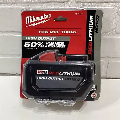 Genuine Milwaukee 48-11-1812 M18 REDLITHIUM High Output HD 12.0 Battery Pack • $155