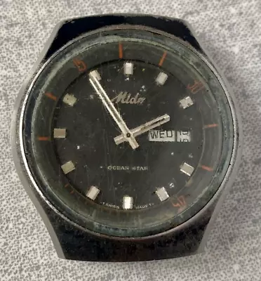 MIDO Ocean Star Automatic Watch Vintage Men's Cal. 2790 Black Dial Swiss Made • $130