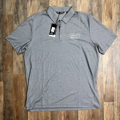 NWT Travis Mathew Oceanside Heather Polo Golf Shirt Mens XXL Embroidered Jabra • $30.48