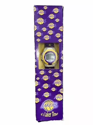 LA Lakers NBA Digital Watch 2002 McDonalds It's Laker Time Yellow Purple Vintage • $24.99