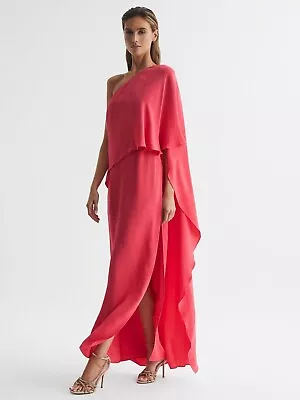 Reiss Womens CORAL JORDYN OFF-SHOULDER CAPE MAXI DRESS UK Size 6 • $99