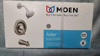 Moen Adler 82613SRN 1 Handle 4 Spray Tub And Shower Faucet - Brushed Nickel • $50