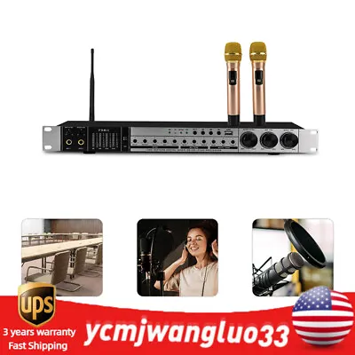 Microphone KTV Karaoke Audio Processor USB /Bluetooth Input Audio Digital Mixer • $147.25