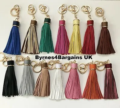 Tassel Handbag Key Chain Key Ring Faux Leather Handbag Accessories Gift UK  • £3.55