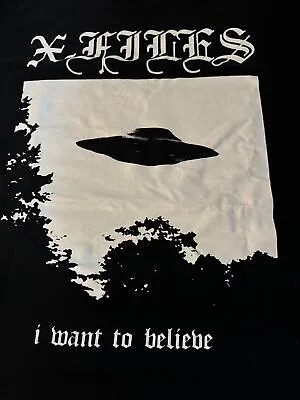 X Files T Shirt I Want To Believe Large Black • $22