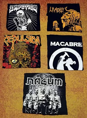 LOT OF 5 BAND T SHIRTS METAL GRINDCORE Impetigo Repulsion Black Friday Sale • $85