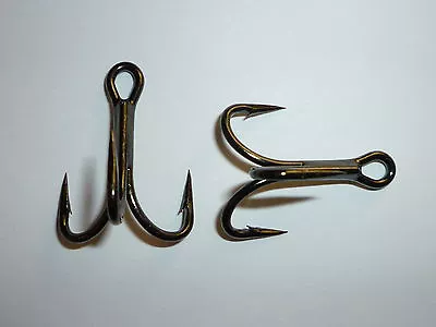 (25) Vmc 4x Oshaughnessy Treble Hooks (size 1) Black (9626bn) Bulk 9626 Bn  • $12