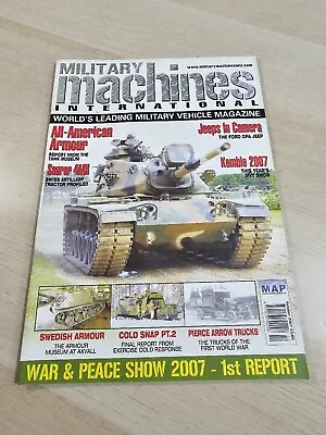 Military Machines International Magazine October 2007 Saurer 4MH Ford GPA Jeep • $1.23