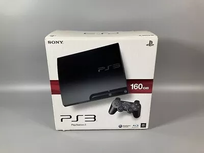 Sony PlayStation 3 160GB Console -Charcoal Black W/2 New Controllers & 12 Games! • $99