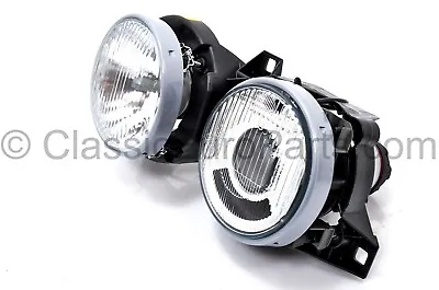 Euro Projector Ellipsoid Smiley Headlight Left Side Only For BMW E30 Original • $499