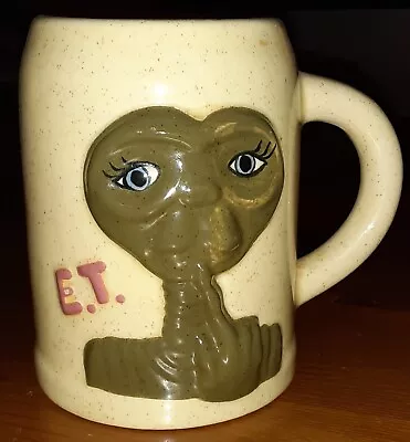 Unique E.t. Extra Terrestrial Embossed Ceramic Mug 5  Tall • $14.95