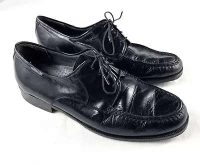 Mephisto Men's Size 9 US Black Leather Lace Up Dress Shoes 8.5 UK 411062 Classic • $34.12