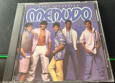 MENUDO Can't Get Enough CD Feat RICKY MARTIN Latin Pop Rock 1986 Album • $8