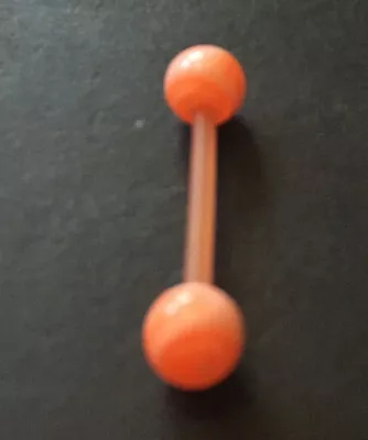 £1.80 • Buy BioFlex Tongue Bar, Nipple Bar, Straight Barbell, Bendy Body Piercing Jewellery