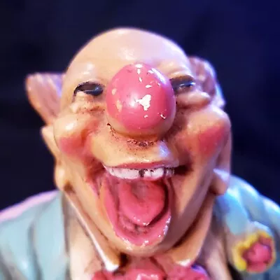 Vintage 1977 Universal Statuary Corp. Laughing Clown Figurine *As-Is* No Swing • $24.55