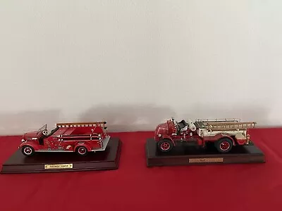 Danbury Mint 1926 Mack AC Rotary Pumper Fire Engine And Classic 1948 Mack Pumper • $35