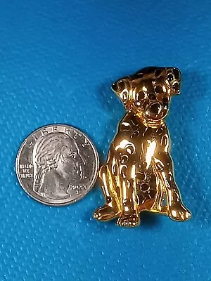 Vintage Signed AK Anne Klein Gold Tone Dog Brooch/Pin Church Sale. FREE S • $15.95