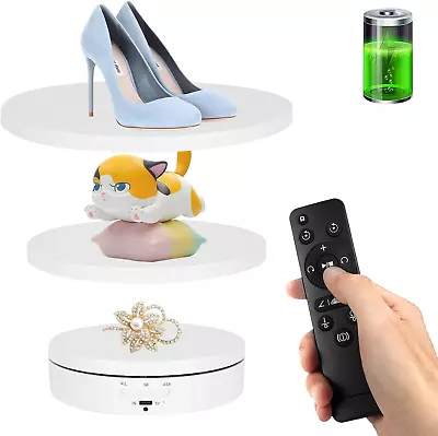 Remote Motorized Rotating Display Stand Electric Rotating Platform With Covers • $60.85