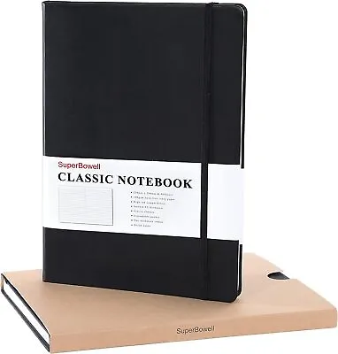 Thick A4 Notebook Journal 8.5 X 11.6'' Hardcover Leather Notebook Ruled 192 Pg • $20.99