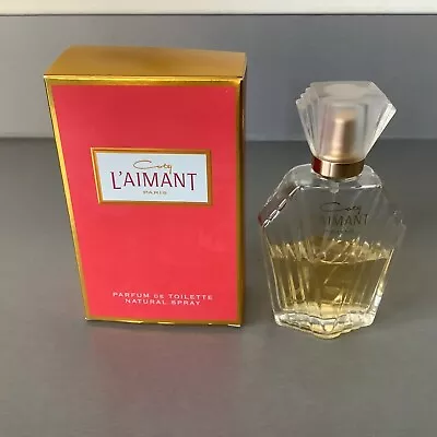 Coty L’aimant Perfum De Toilette Spray 50ml Size Bottle Part Used • £3.95