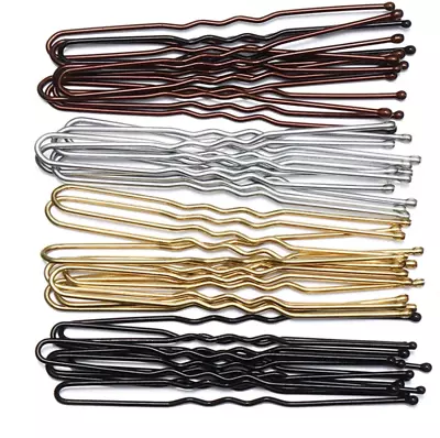 $7.69 • Buy 20pk U Shaped Hairpins Ripple Bun Pins, Hair Clips Grips, Dance, 5, 6, 6.5, 7cm