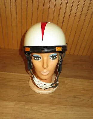 Vintage 1960’s Scooter Helmet Size Large Vespa Bell Buco Harley Half Helmet • $122.67