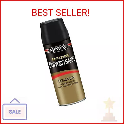 Minwax Fast Drying Polyurethane Spray Protective Wood Finish Warm Satin 11.5  • $15.26