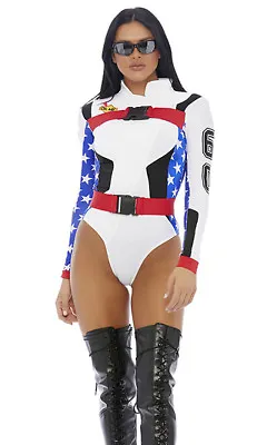 Sexy Forplay Step On It Daredevil Motocross Racer Bodysuit Costume 558781 • $69.99