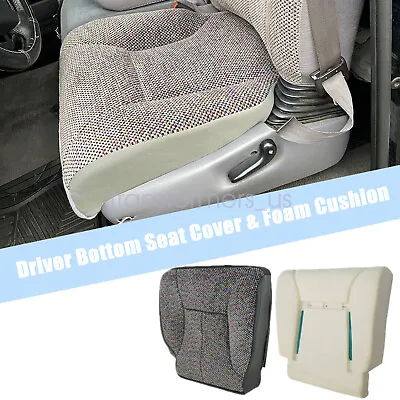 Driver Bottom Seat Cover + Foam Cushion Fits 1998-2001 Dodge Ram 1500 2500 3500 • $52.29