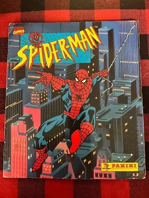 1995 Panini Spiderman Marvel Comics Stickers Album Complete Rare Portugal C2 • $71.91