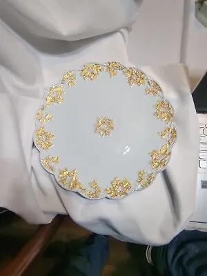 MEISSEN - Large Show Plate / Pomp Plate / Cake Plate Scalloped Edge 13  Across • $106.21