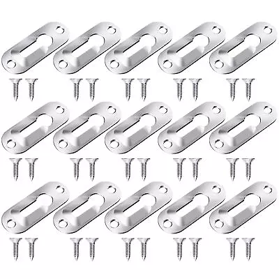 30 Pieces Single Keyhole Hangers Metal Hanging Brackets For Mirror Picture Fr... • $19.99