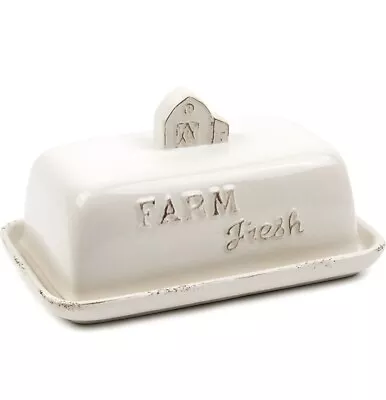 Vintage Ceramic Butter Dish With Lid • $19.99