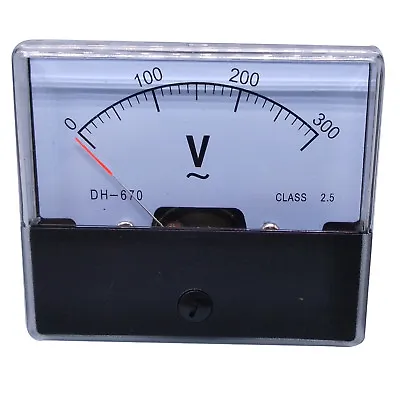 US Stock Analog Panel Volt Voltage Meter Voltmeter Gauge DH-670 0-300V AC • $13.39